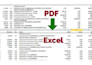 do typing job, convert any scanned or PDF files to excel, data entry